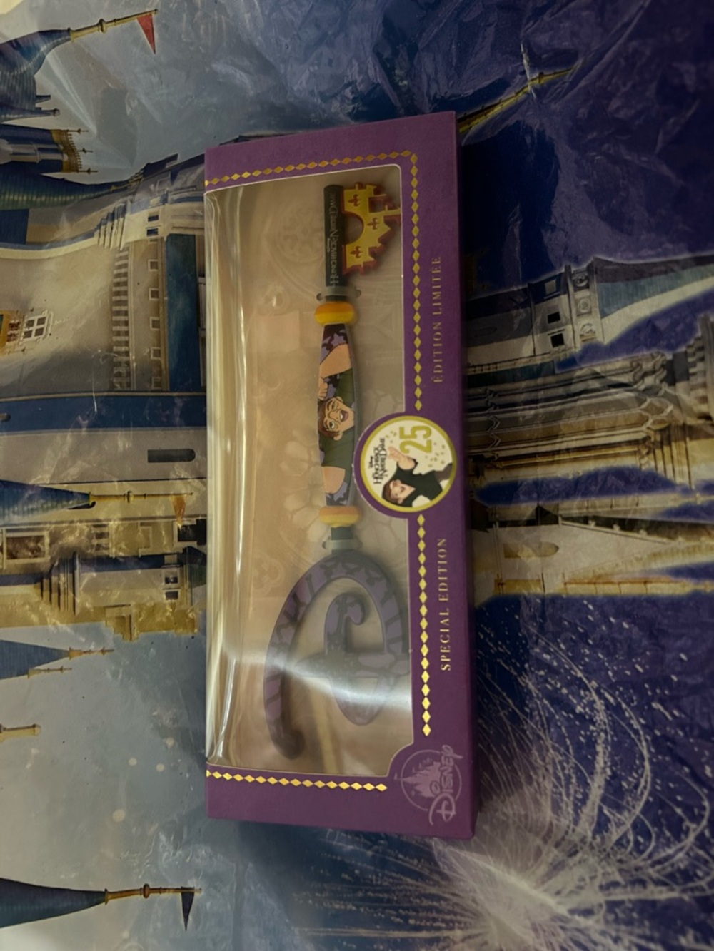 Disney 25th Anniversary Special Edition Purple Key Collectible